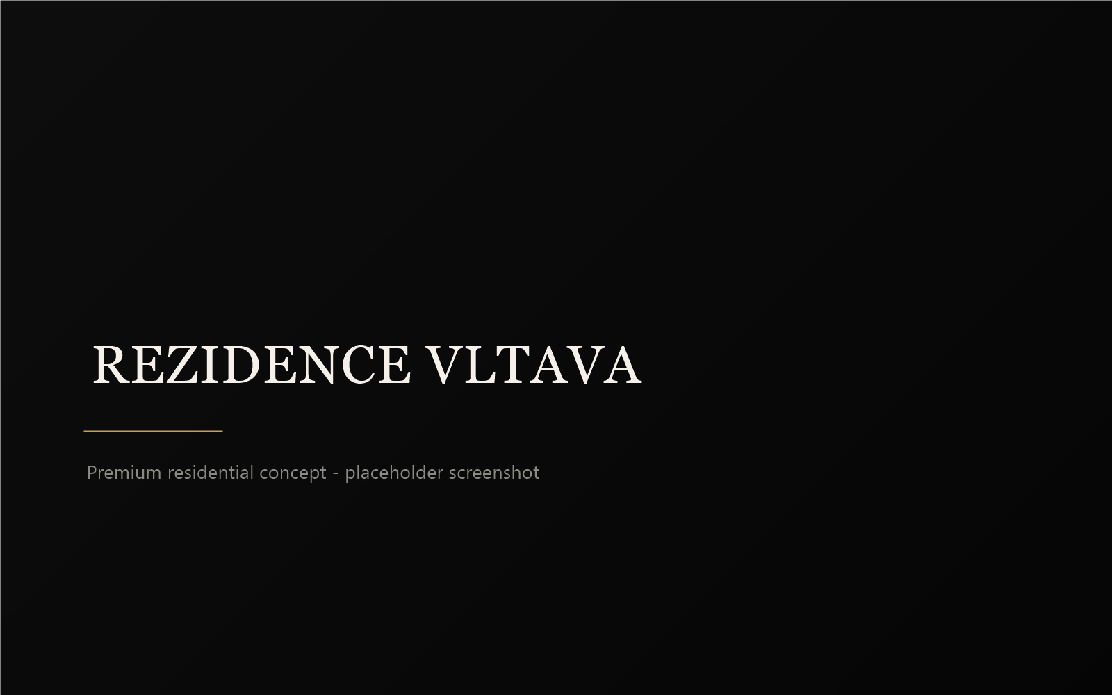 Náhled webu Rezidence Vltava